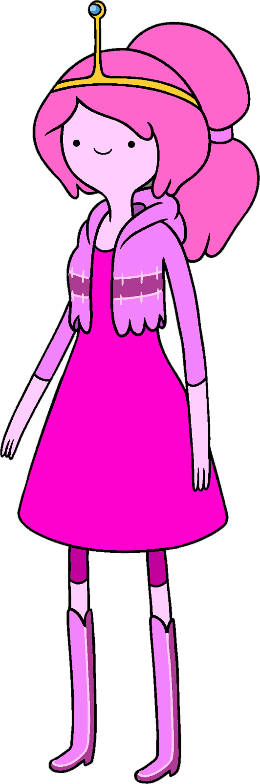 Animated Princess Character Standing PNG
