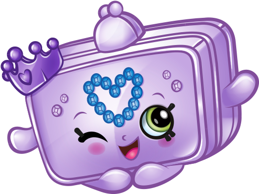 Animated Princess Purse Character PNG