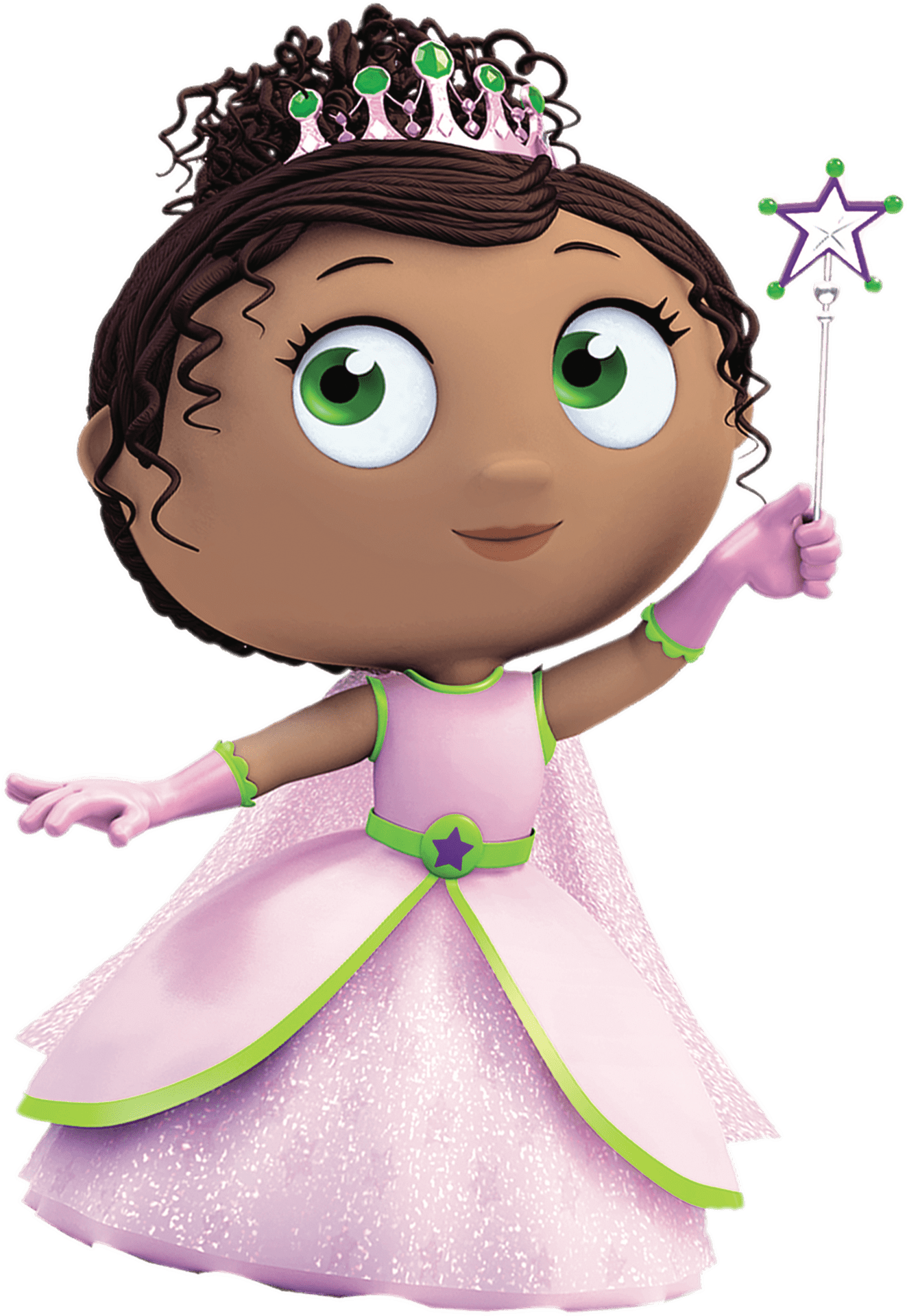 Animated Princess With Wand PNG