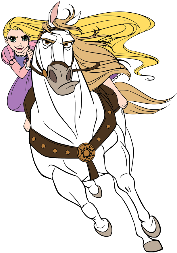 Animated Princessand Horse PNG
