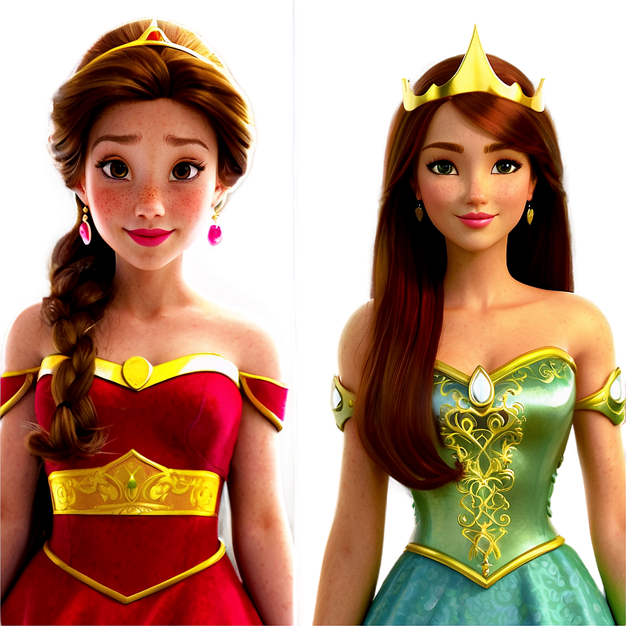 Animated Princesses Png 06242024 PNG