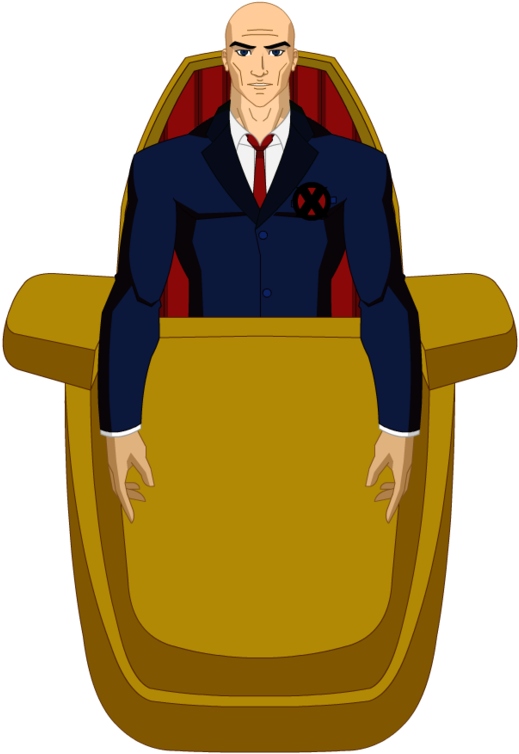 Animated Professorin Armchair PNG