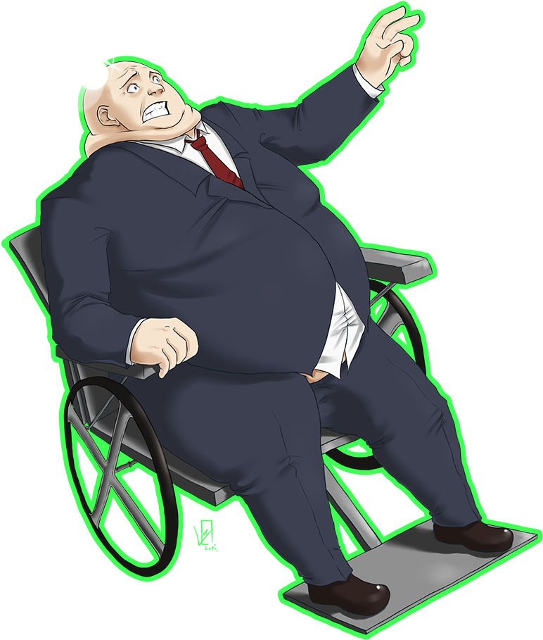 Animated Professorin Wheelchair PNG