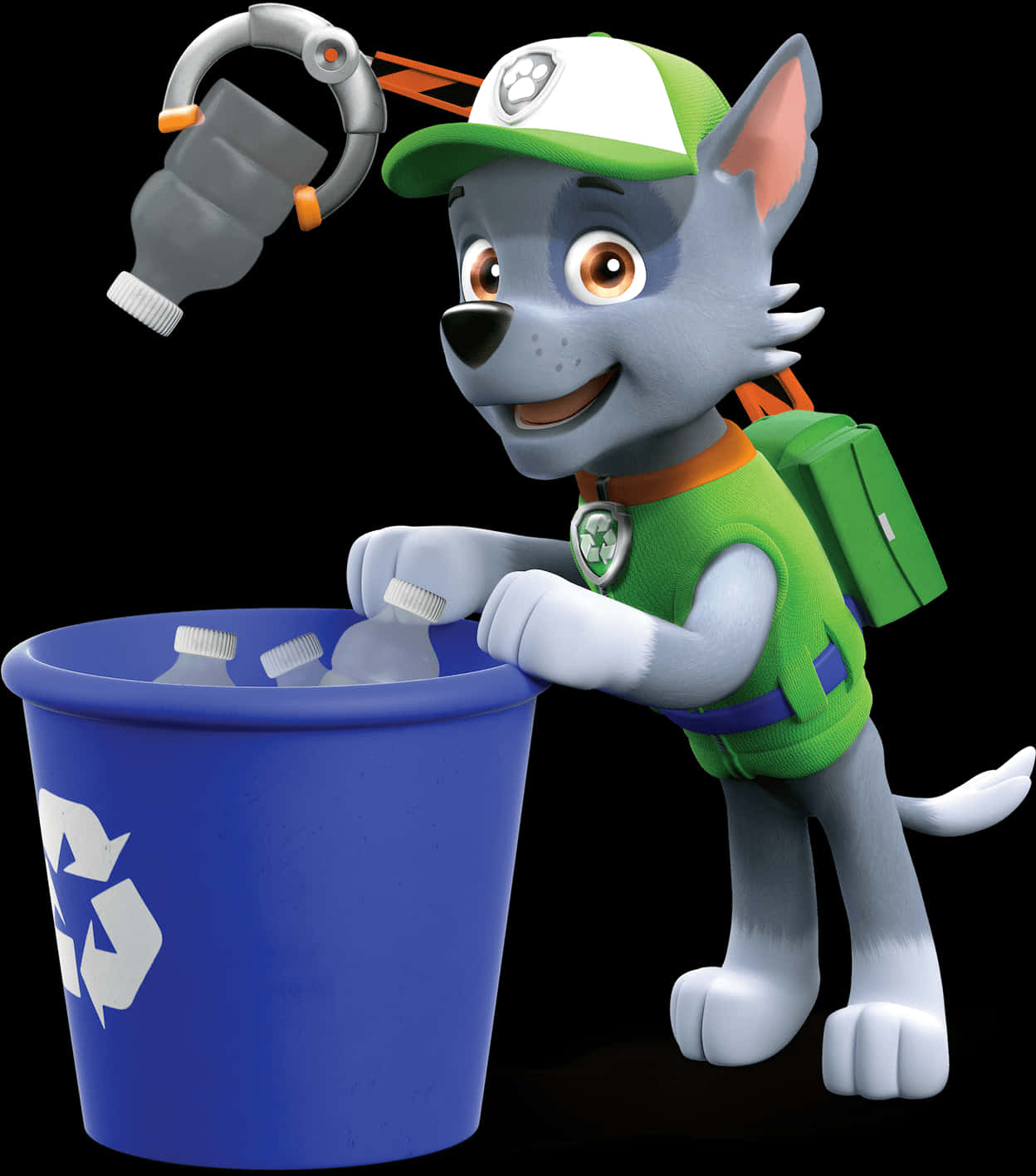 Animated Pup Recycling Adventure PNG