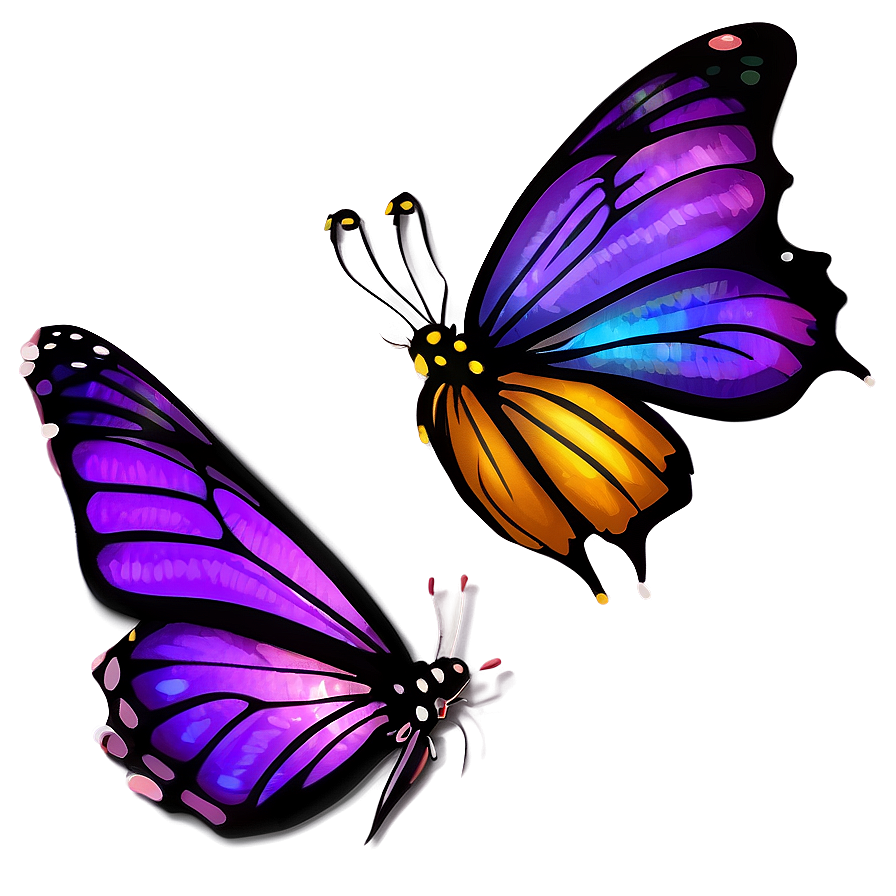 Download Animated Purple Butterfly Png 05232024 | Wallpapers.com