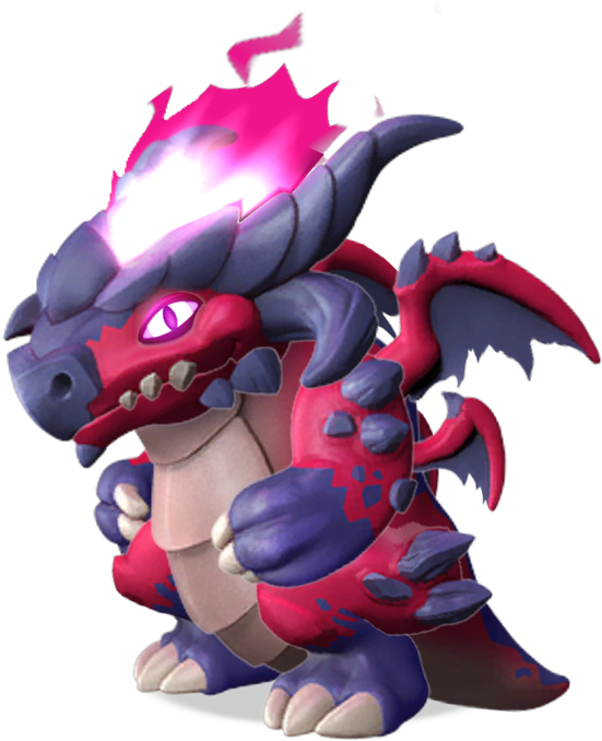 Animated Purple Demon Creature PNG