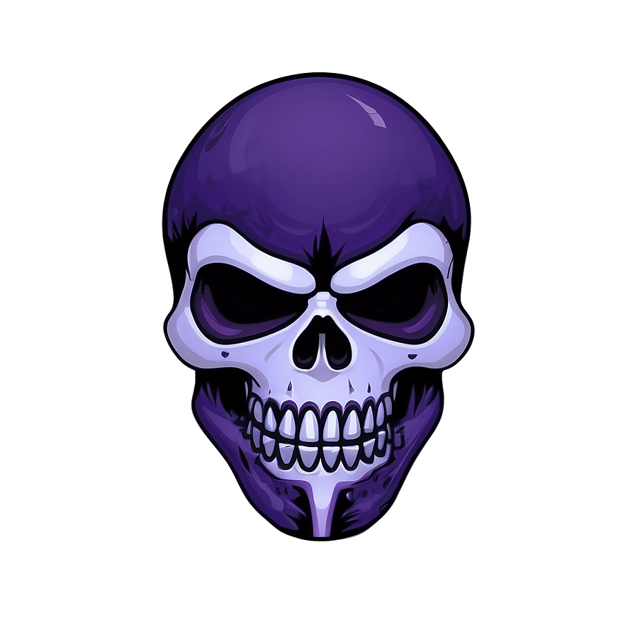 Animated Purple Skull Trooper Artwork Png Vfu16 PNG