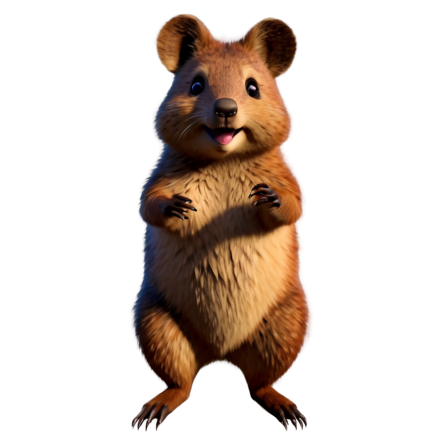 Animated Quokka Character Png Kwu PNG