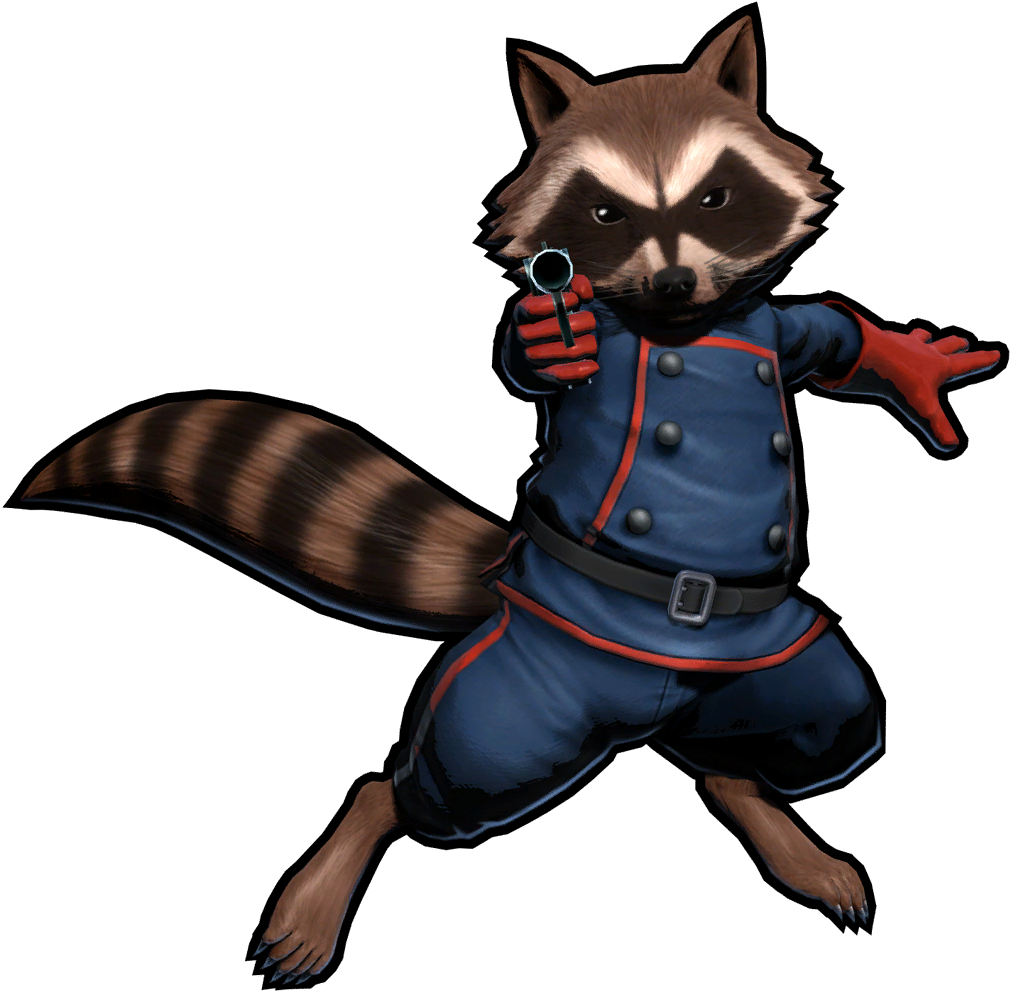 Animated Raccoon Detective Pose PNG