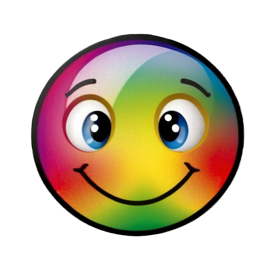 Animated Rainbow Emoji Png 06272024 PNG