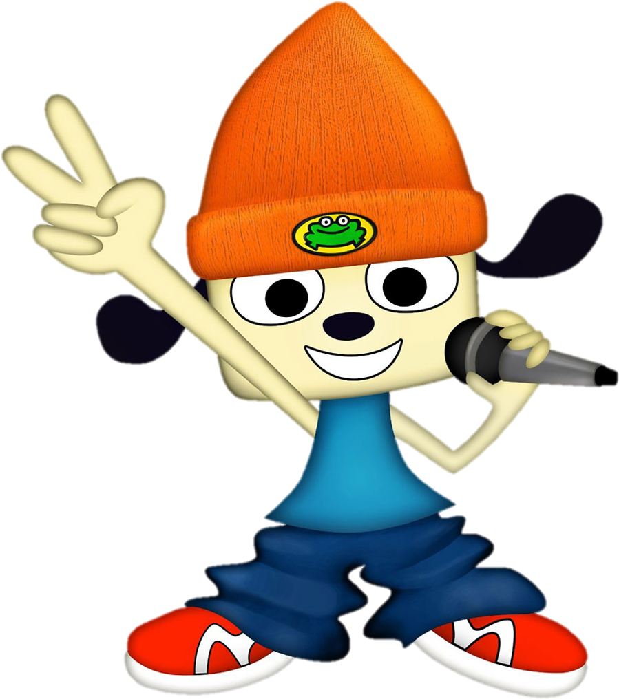 Animated Rapper Character Peace Sign PNG