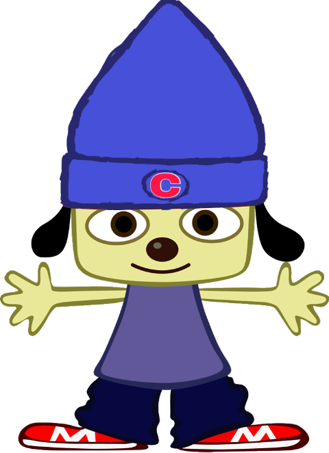 Animated Rapper Characterin Blue Hat PNG