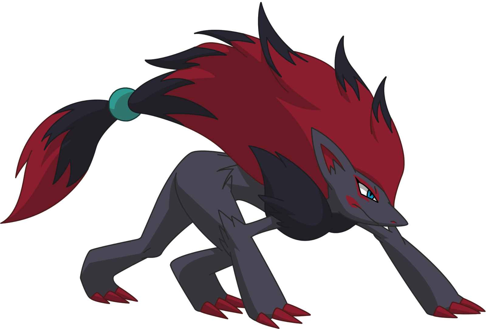 Animated Red Black Creature PNG