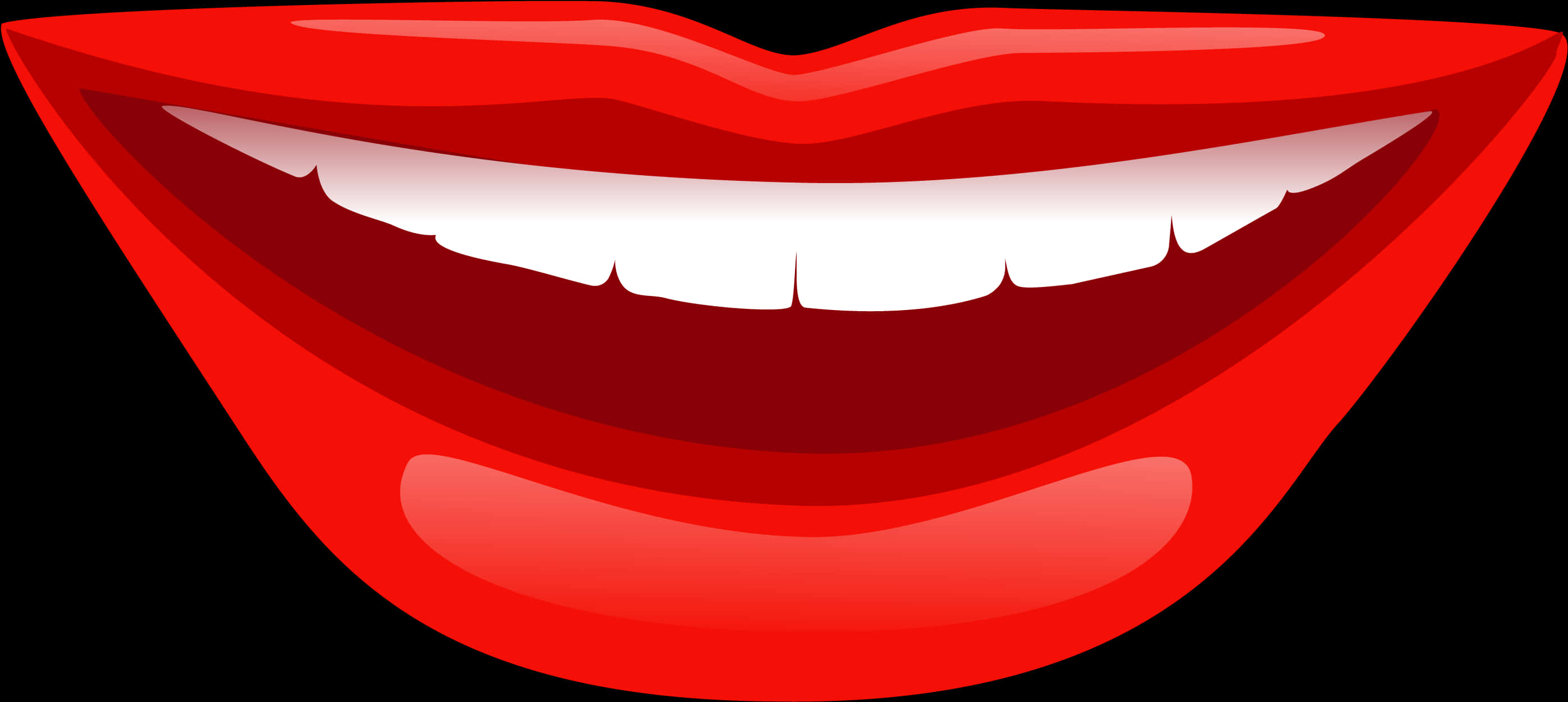 Animated Red Lips Smiling PNG