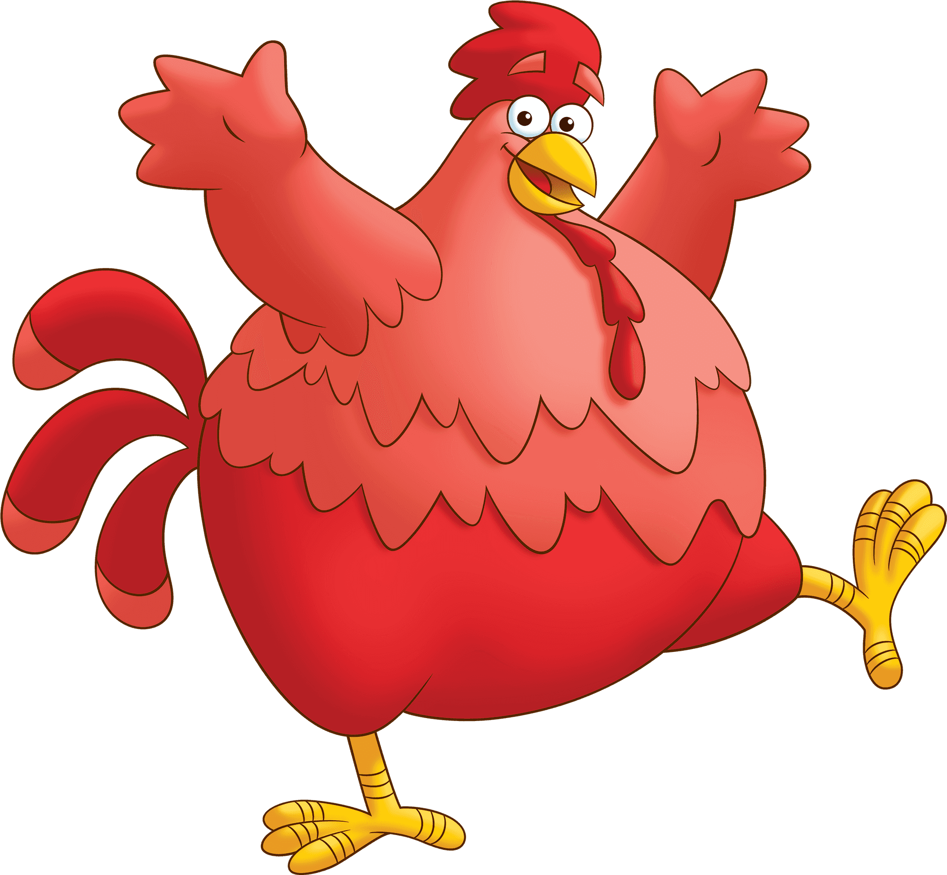 Animated Red Rooster Dora The Explorer PNG