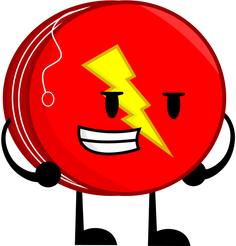 Animated Red Yoyo Character PNG