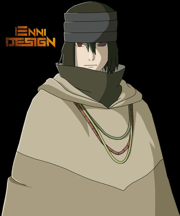 Animated Rinnegan Character Art PNG