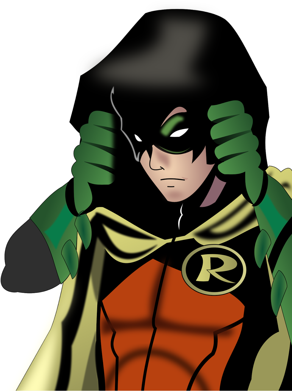 Animated Robin Hero Pose PNG