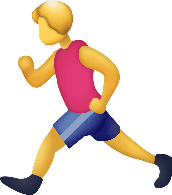 Animated Running Man Emoji PNG