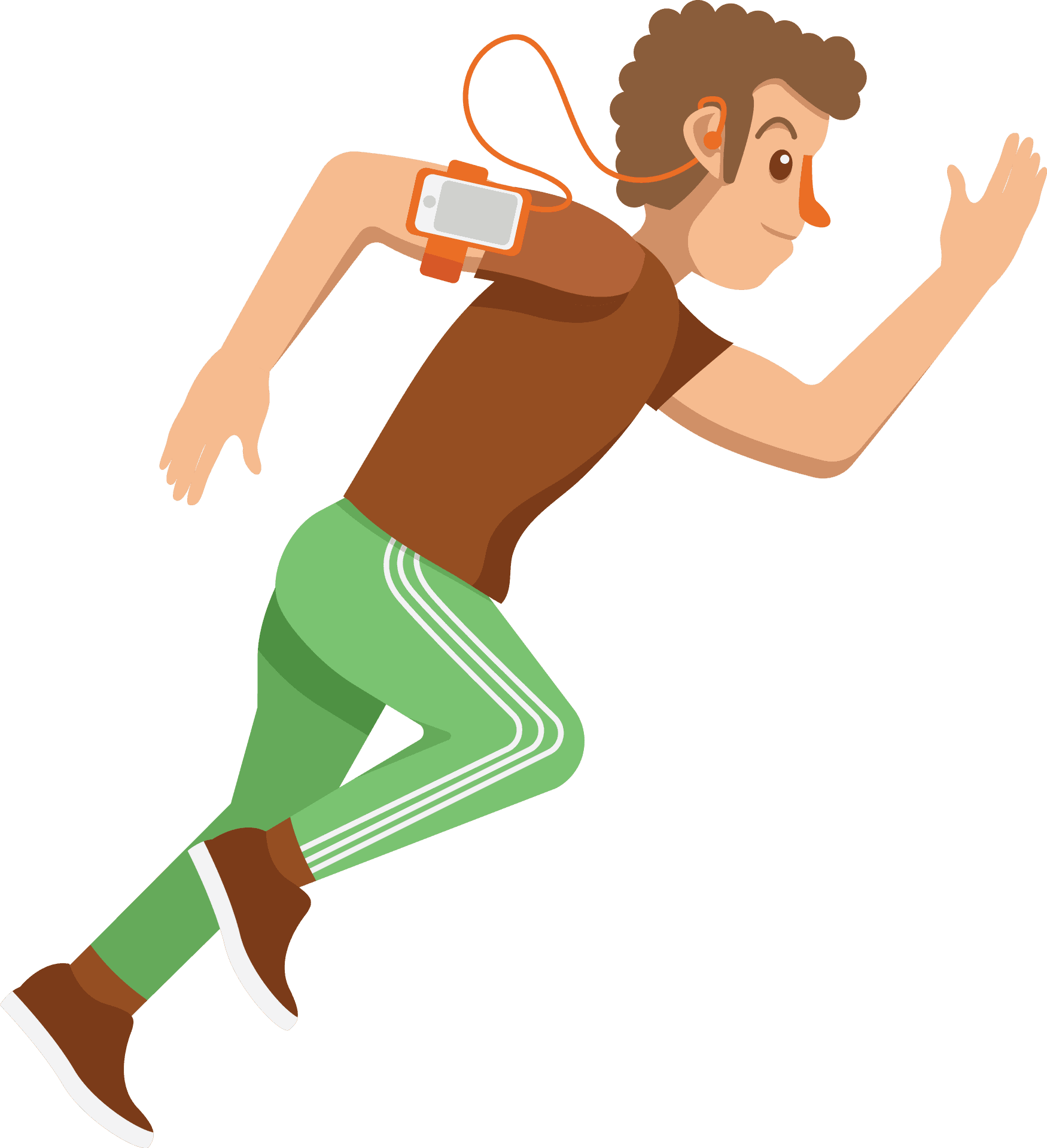 Animated Running Man Illustration PNG