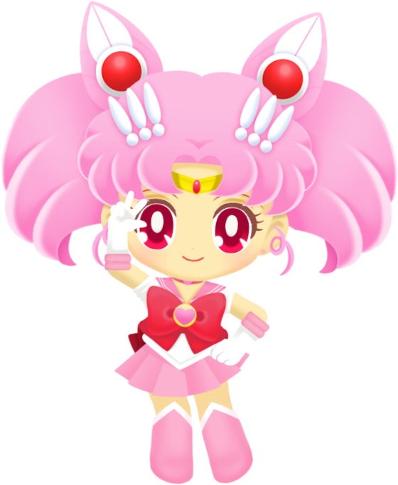 Animated Sailor Character Pink Outfit PNG