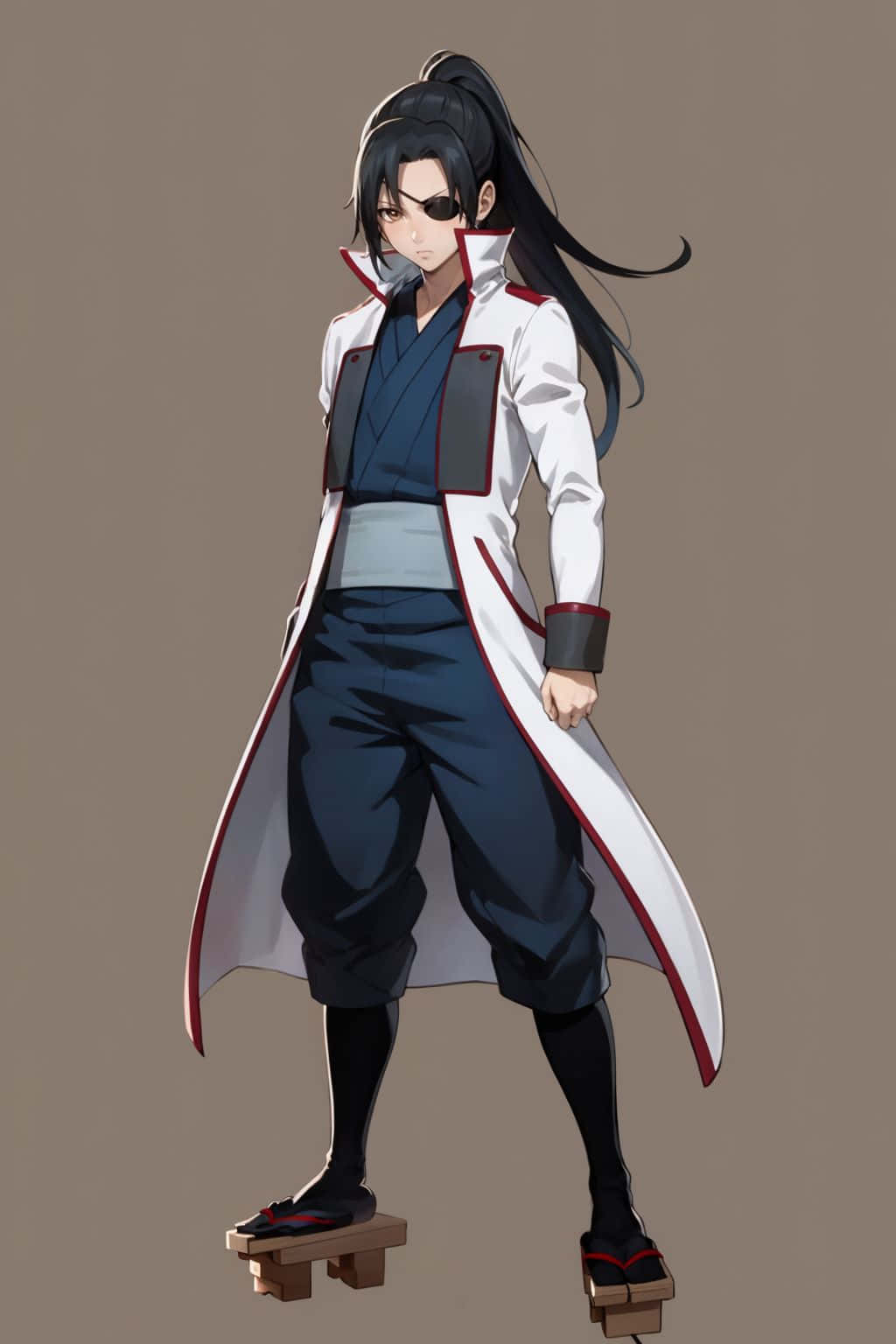 Gadis Samurai Animasi Dalam Sikap Wallpaper