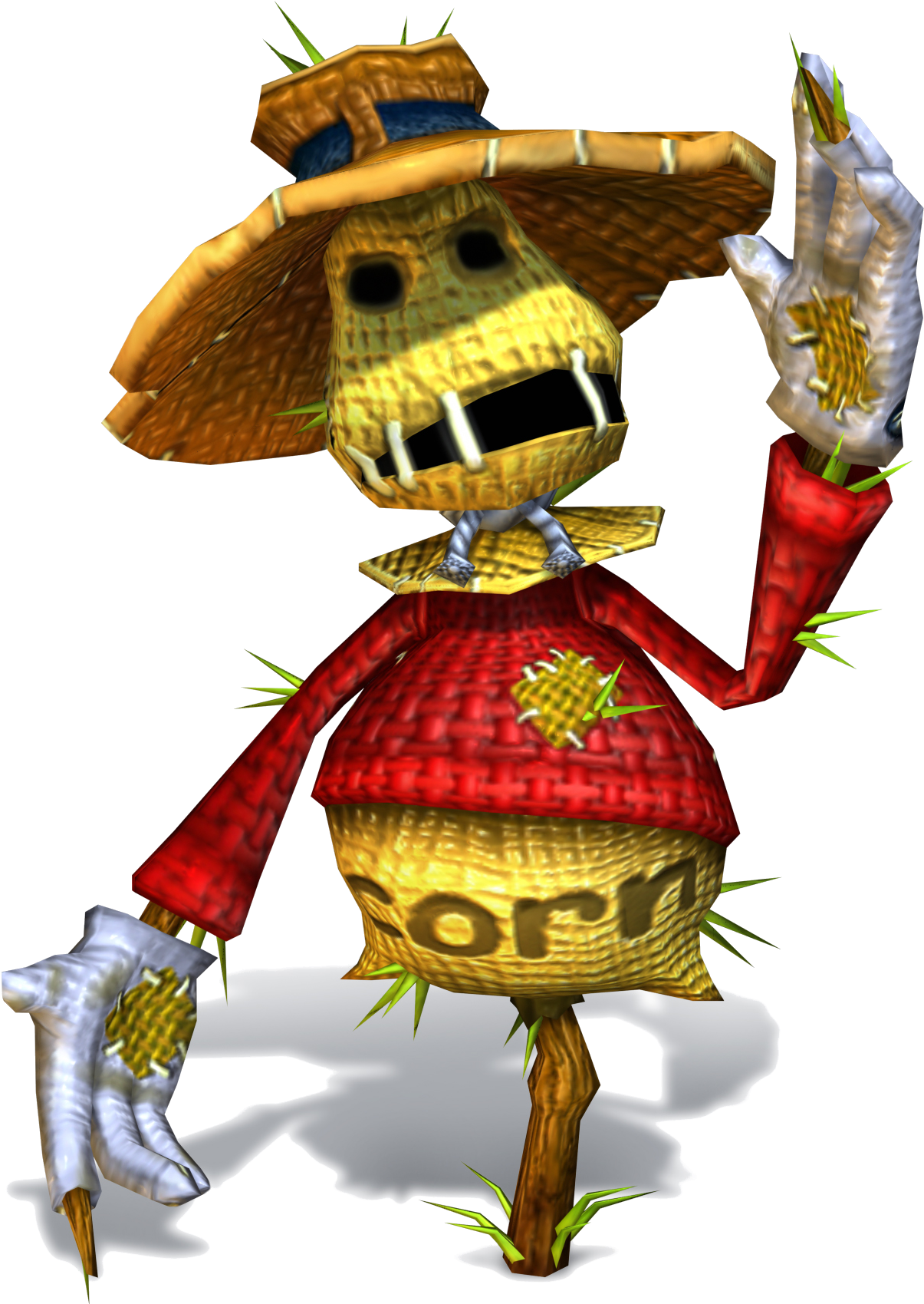 Animated Scarecrow Character PNG