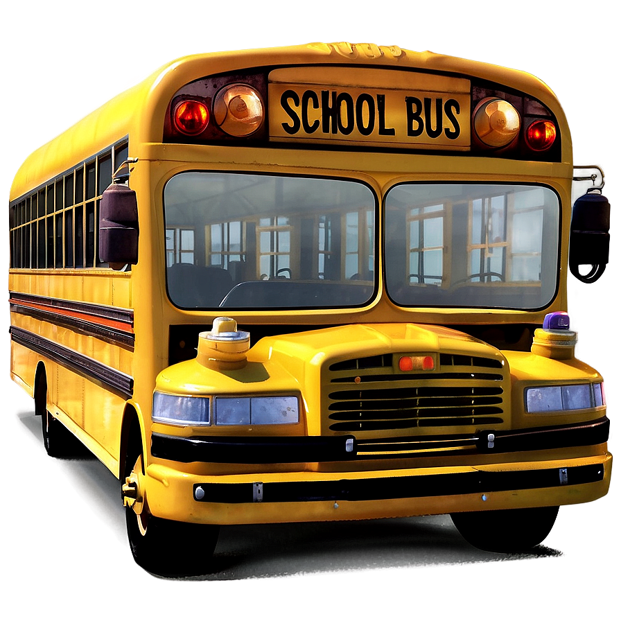 Animated School Bus Characters Png 05242024 PNG