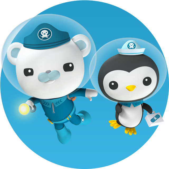 Animated Sea Explorers Bearand Penguin PNG