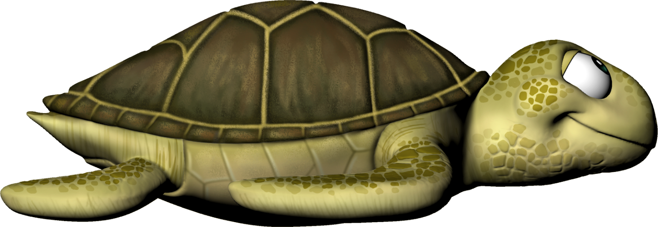 Animated Sea Turtle Graphic PNG