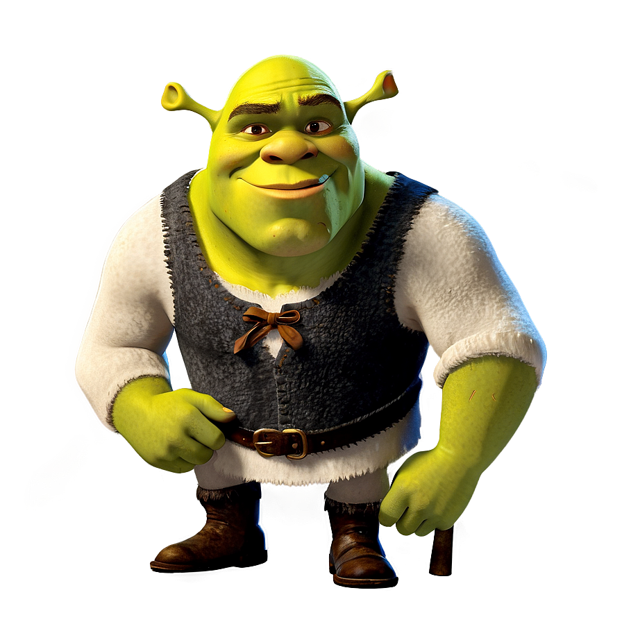 Animated Shrek Portrait Png 06122024 PNG