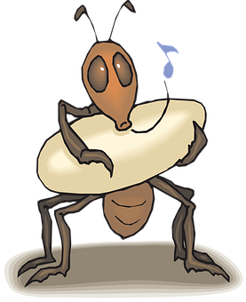 Animated Singing Ant PNG