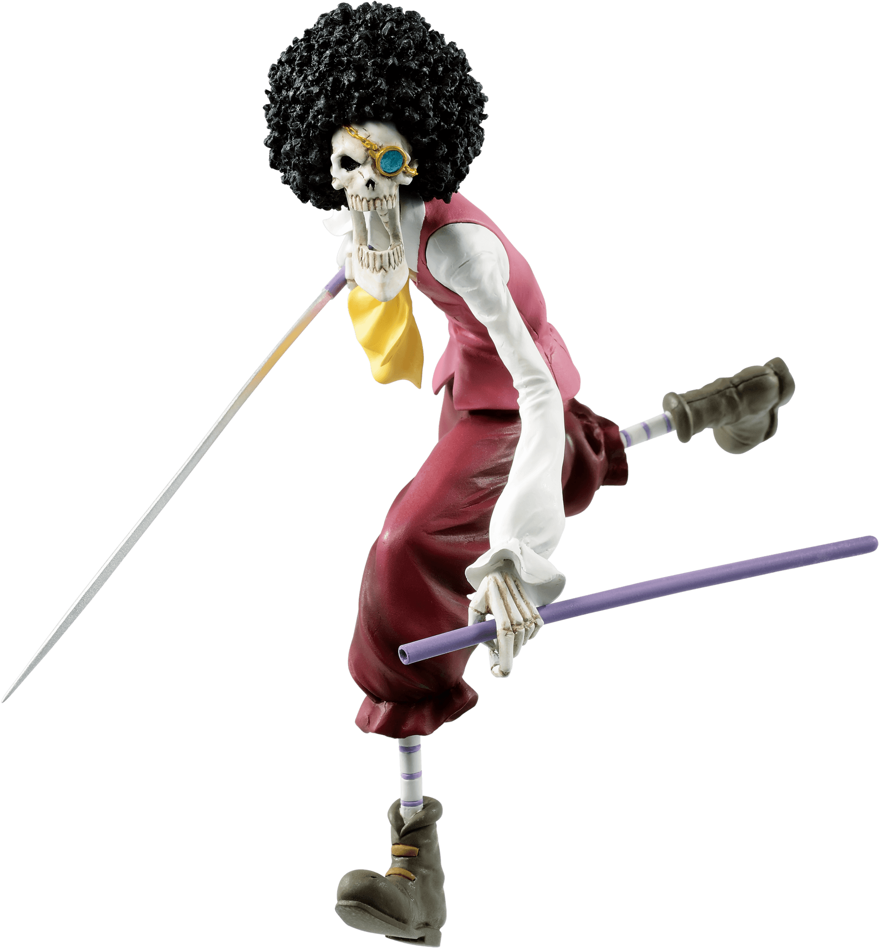 Animated Skeleton Swordsman Figure PNG