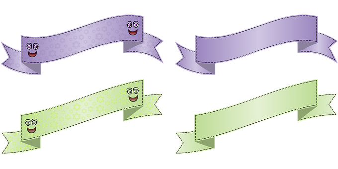 Animated Smiling Banners PNG