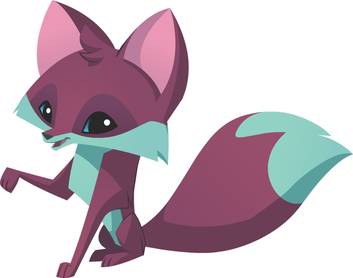 Animated Smiling Fox Character PNG