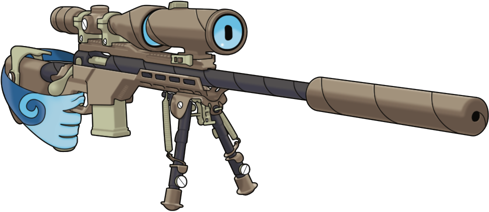 Animated Sniper Rifle Character PNG