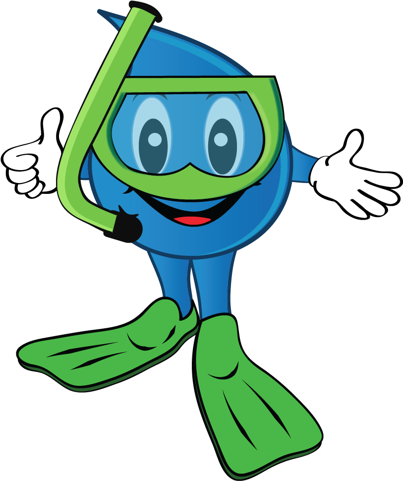 Animated Snorkeling Character PNG