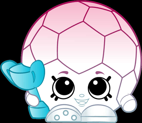 Animated Soccer Ball Character PNG