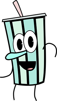 Animated Soda Cup Character PNG