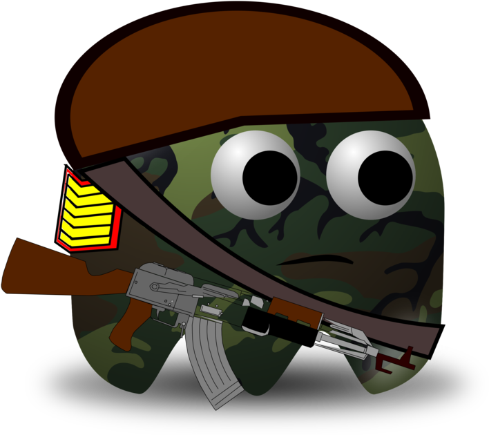 Animated Soldier Character With Rifle.png PNG