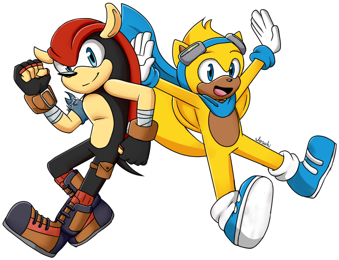 Animated Sonic Characters Mighty Ray Fanart PNG
