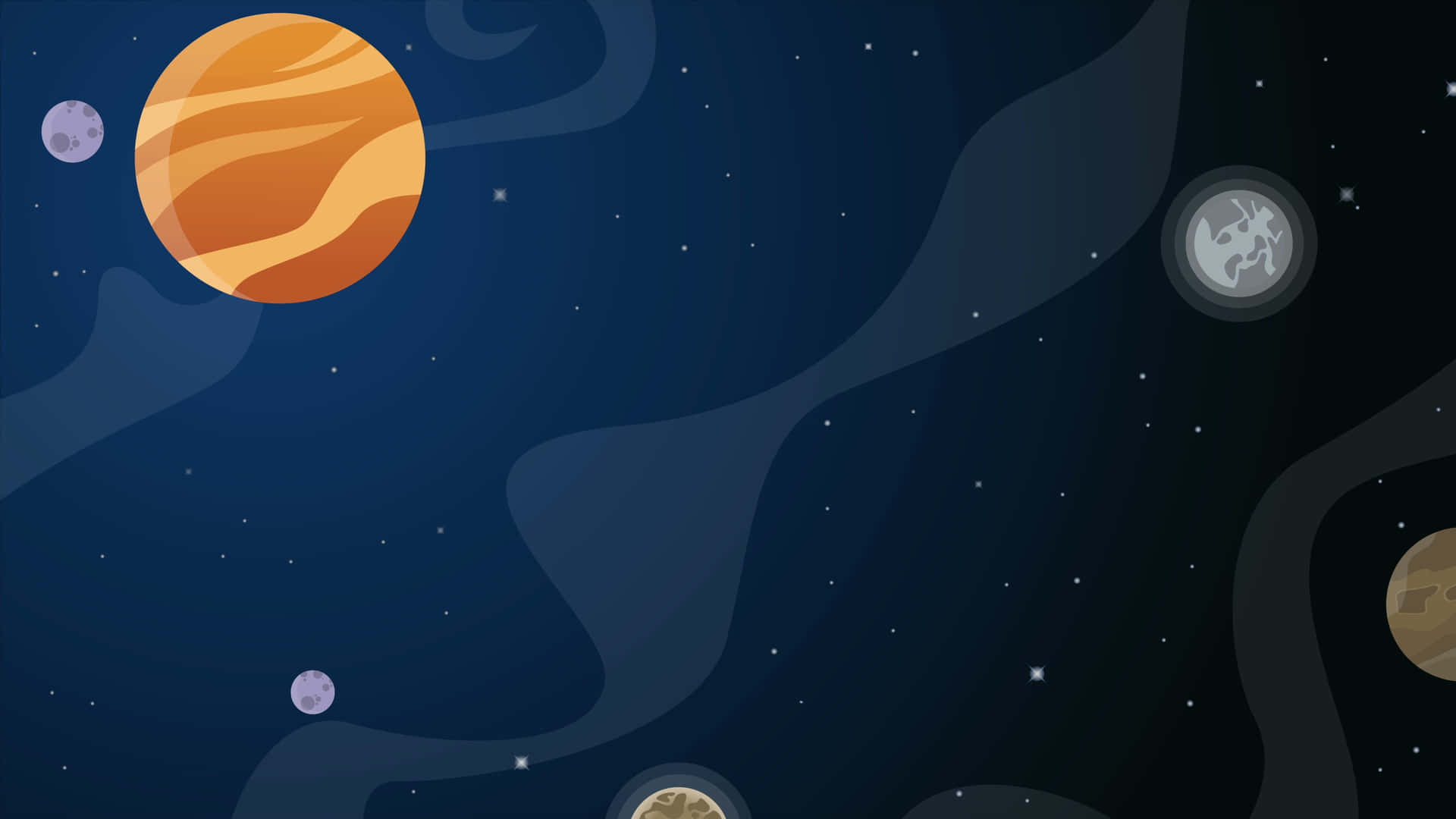 Explore the mysteries of the animated space Wallpaper