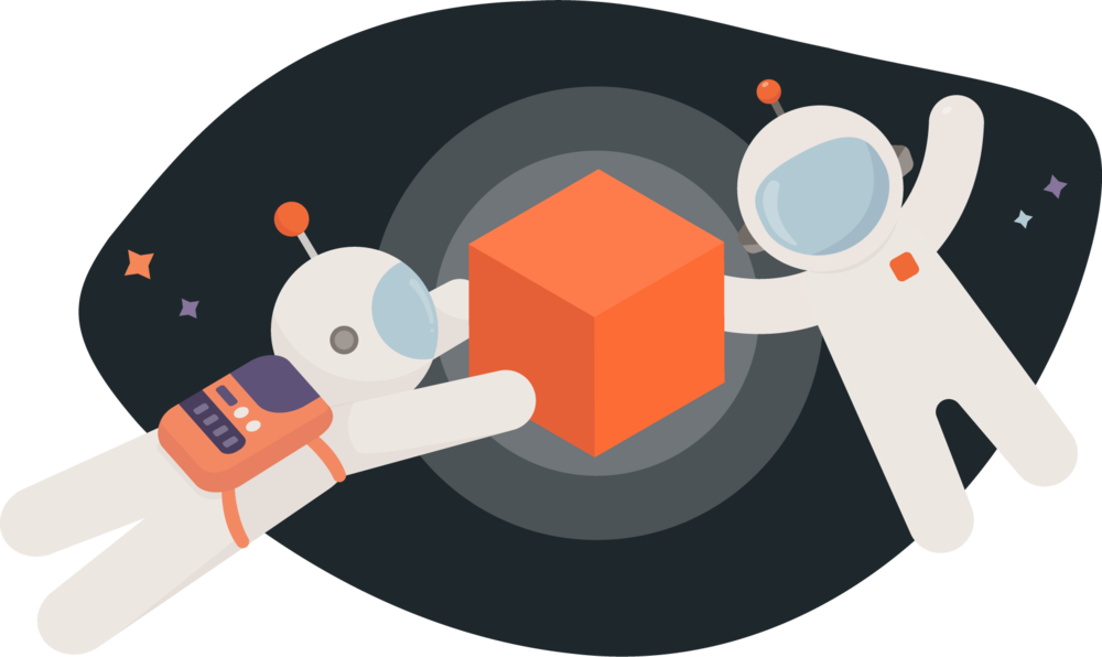 Animated Space Explorer PNG