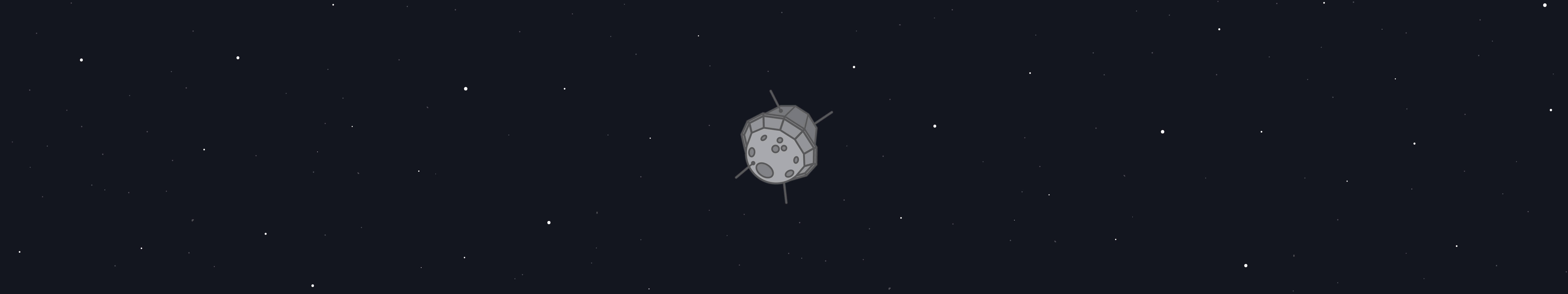 Animated Space Satellite Three Screen Wallpaper