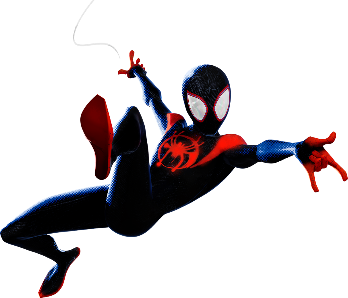 Animated Spider Man Action Pose PNG