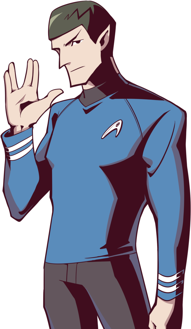 Animated Spock Vulcan Salute PNG