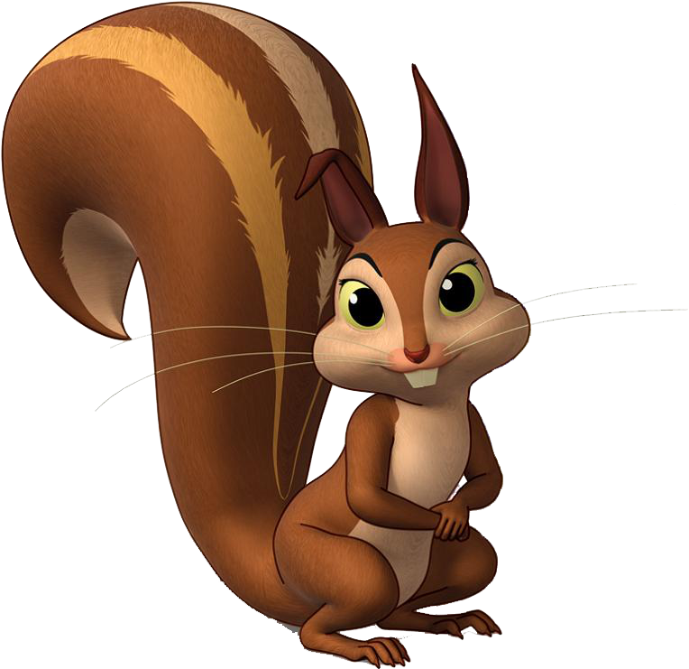 Animated Squirrel Character Sofiathe First PNG