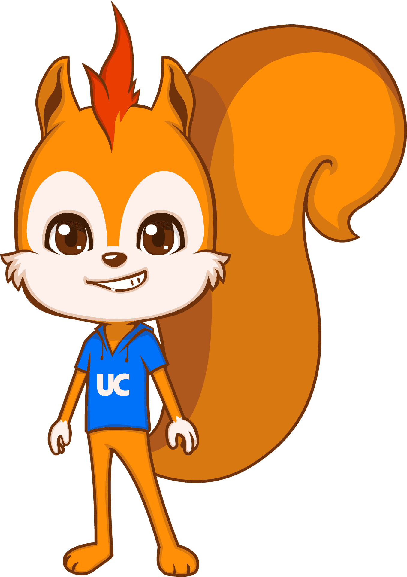 Animated Squirrel Character U C Shirt PNG