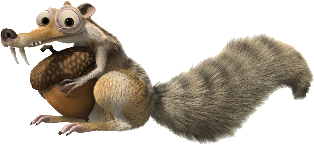 Animated Squirrel With Acorn.png PNG