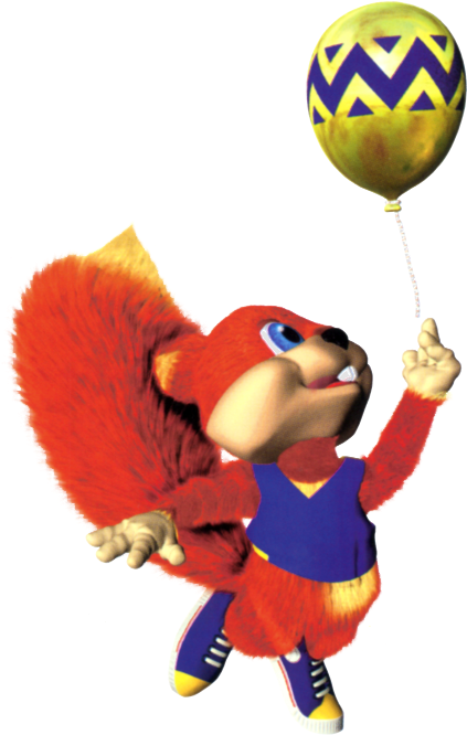 Animated Squirrelwith Balloon PNG